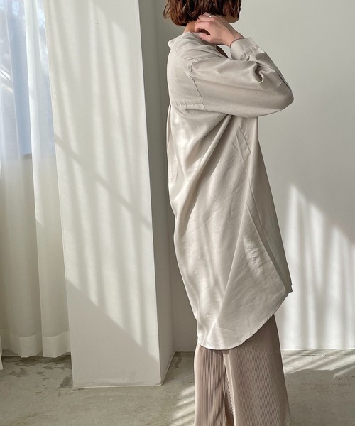 「210nouve」 長袖ワンピース FREE ベージュ レディース_画像6