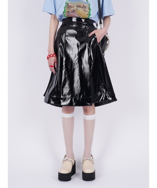 PAMEO POSE（パメオ ポーズ） スカート SMALL ブラック レディース