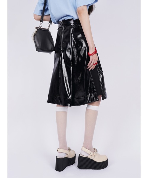 PAMEO POSE（パメオ ポーズ） スカート SMALL ブラック レディース