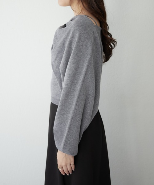 「continuer de NICE CLAUP」 ニットアンサンブル FREE ブルー レディース_画像3