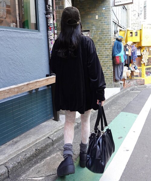 Kastane（カスタネ） ワンピース 針抜きベロアバルーンミニワンピース