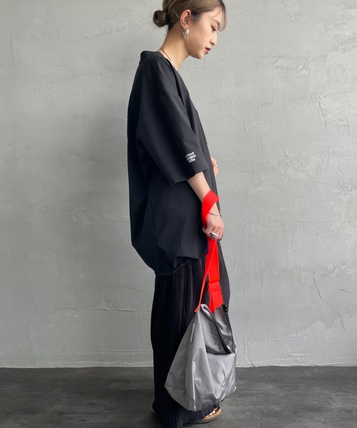 「Marmot」 半袖Tシャツ L ネイビー レディース_画像6