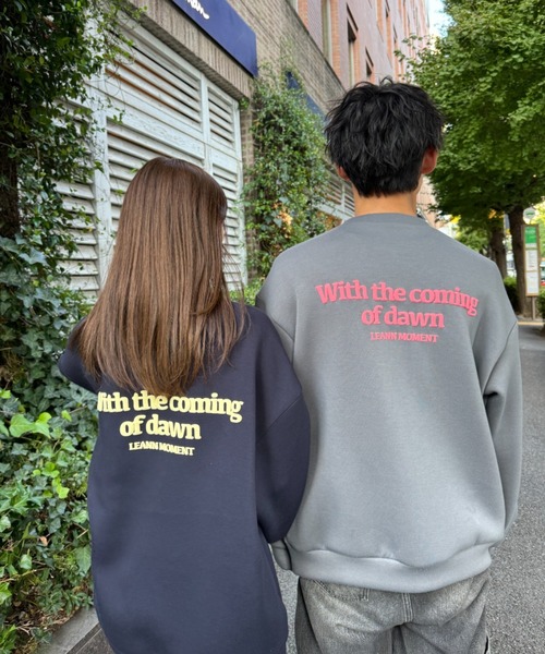 「LEANN MOMENT」 スウェットカットソー フリー ネイビー レディース_画像3