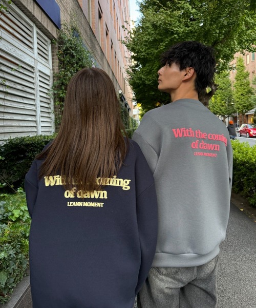 「LEANN MOMENT」 スウェットカットソー フリー ネイビー レディース_画像4