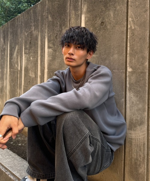 「LEANN MOMENT」 スウェットカットソー フリー ネイビー レディース_画像7