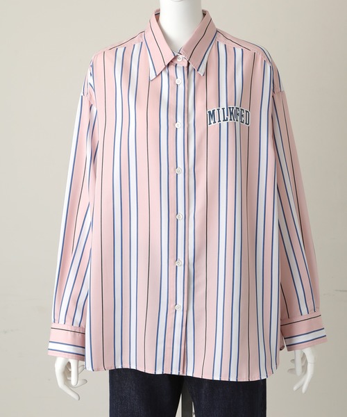 「MILKFED.」 長袖シャツ ONE SIZE ライトピンク レディース_画像5