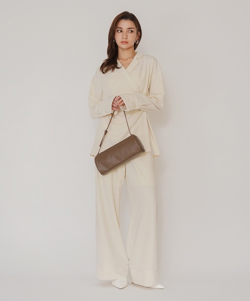 KINO THE KEI ワイドパンツ パンツ DAILY＆LOUNGEWEAR パイピング 