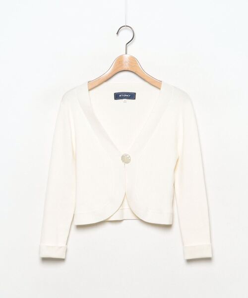 M'S GRACY（エムズグレイシー） ニットカーディガン 38 ホワイト