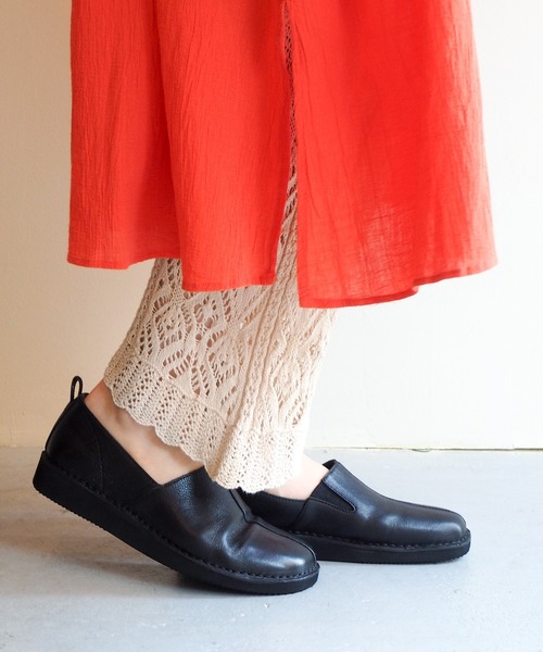 「あしながおじさん」 スリッポン 24.0cm グレイッシュベージュ レディース_画像9