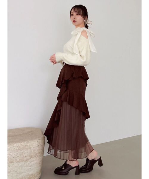 パンプス ミュール チャームローファーサボの画像