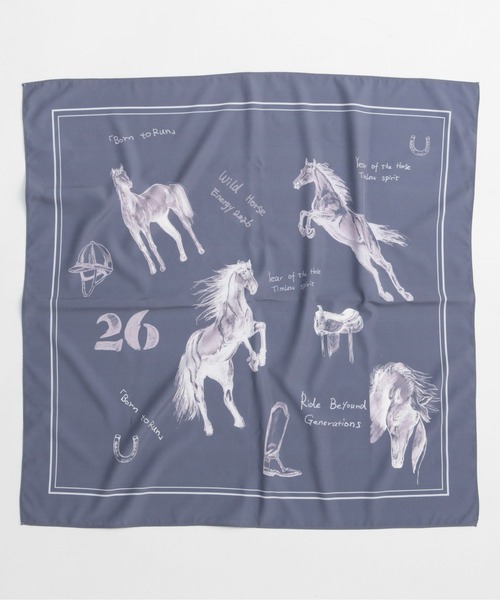 MAISON SPECIAL（メゾンスペシャル） スカーフ バンダナ Horse Print