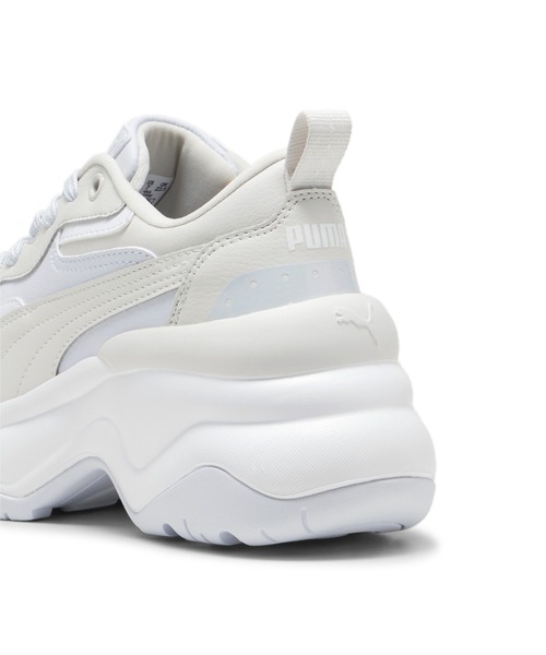 「PUMA」 ローカットスニーカー 23.5cm ホワイト×シルバー レディース_画像6