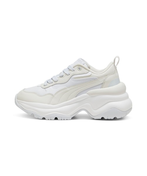 「PUMA」 ローカットスニーカー 23.5cm ホワイト×シルバー レディース_画像8