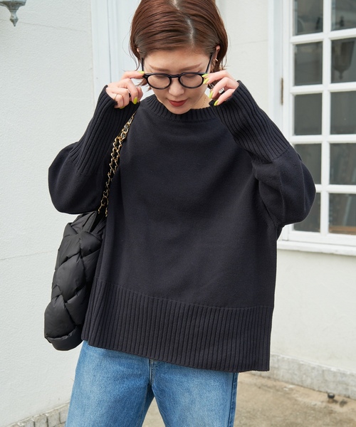 Spick & Span グレー ニット長袖セーター　F　フリーサイズ Spick＆Span（スピック アンド スパン） 「Spick & Span」 長袖ニット