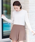 水着 3点セット/ショートパンツ×カップ付長袖...の詳細画像4