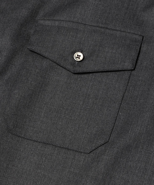「MR.OLIVE」 長袖シャツ MEDIUM ネイビー メンズ_画像5