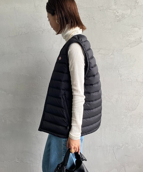 Danton（ダントン） ダウンベスト L ブラック レディース : ZOZOTOWN