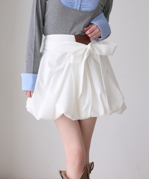 one after another NICE CLAUP スカート 「S/Mサイズ展開」リボンミニ