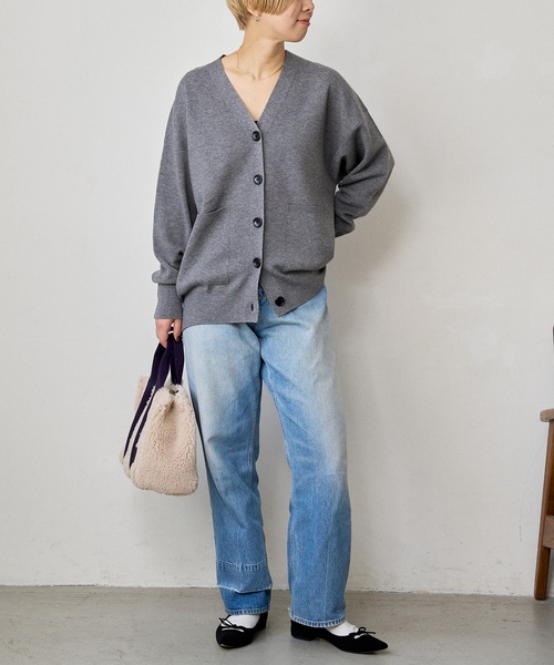 「LE TALON」 フラットパンプス 22.5cm ネイビー レディース_画像3