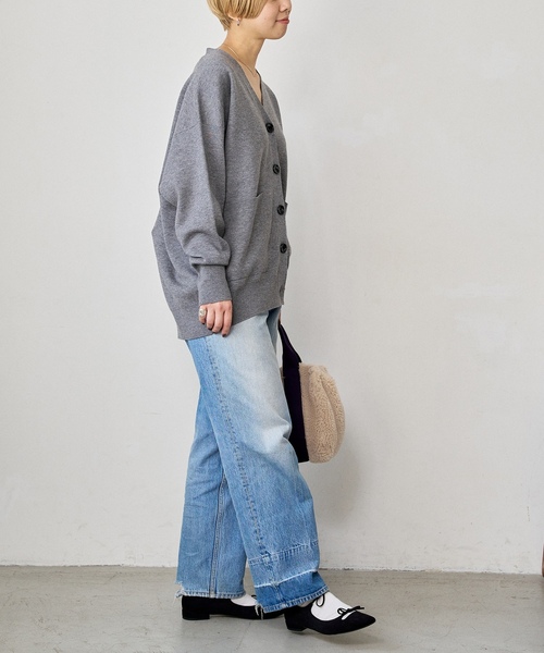 「LE TALON」 フラットパンプス 22.5cm ネイビー レディース_画像5