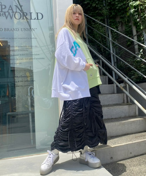 「Candy Stripper」 プルオーバーパーカー 2 ピンク レディース_画像7