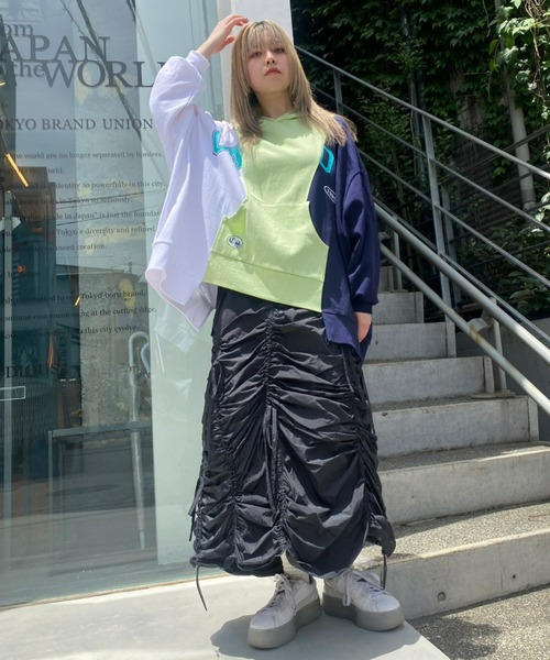 「Candy Stripper」 プルオーバーパーカー 2 ピンク レディース_画像8