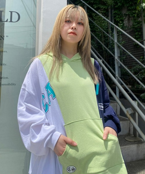 「Candy Stripper」 プルオーバーパーカー 2 ピンク レディース_画像9