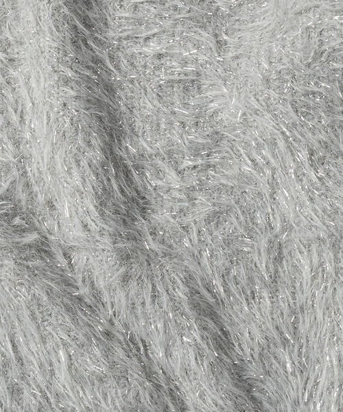 「me+em select」 長袖ニット FREE パープル レディース_画像9