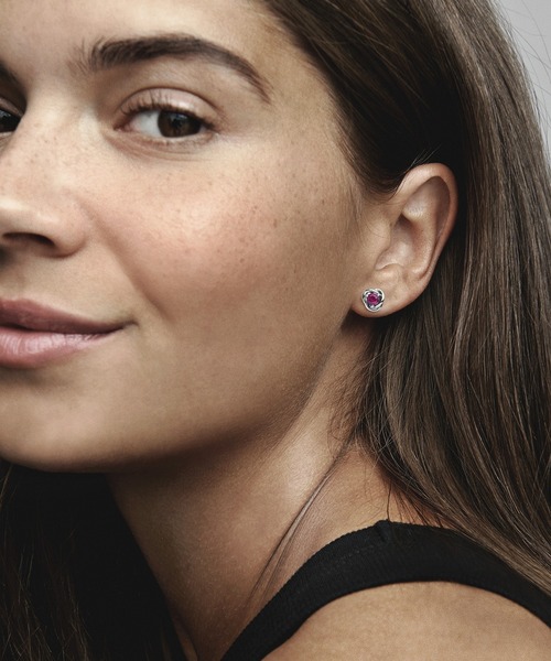 「Pandora」 ピアス（両耳用） FREE クリアレッド レディース_画像2