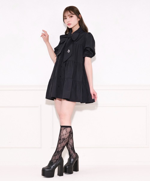 「apres jour」 半袖ワンピース X-LARGE ブルー レディース_画像4