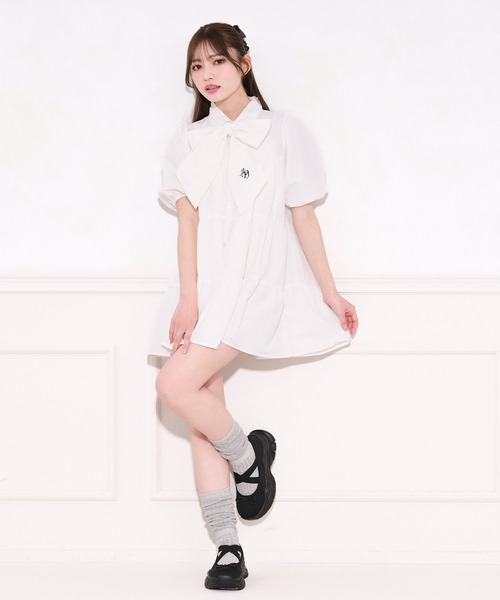 「apres jour」 半袖ワンピース X-LARGE ブルー レディース_画像5