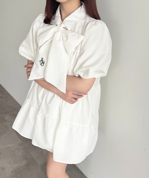 「apres jour」 半袖ワンピース X-LARGE ブルー レディース_画像7