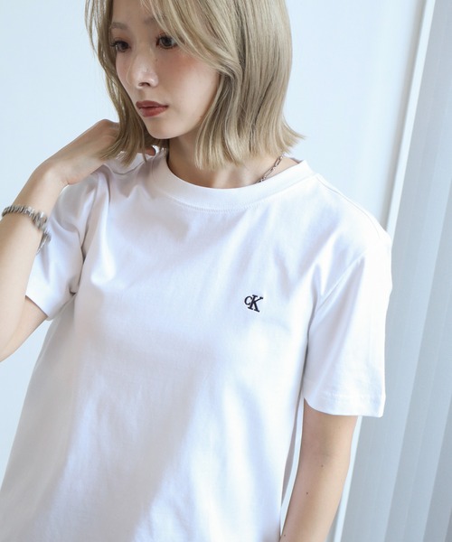 新品未使用 CKカルバンクライン ロゴ入りTシャツ 白 Calvin Klein（カルバン・クライン） Calvin Klein Tシャツ 半袖