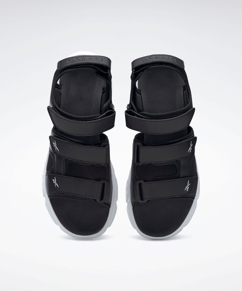 「Reebok」 サンダル 23.5cm ブラック×ブラック メンズ_画像6