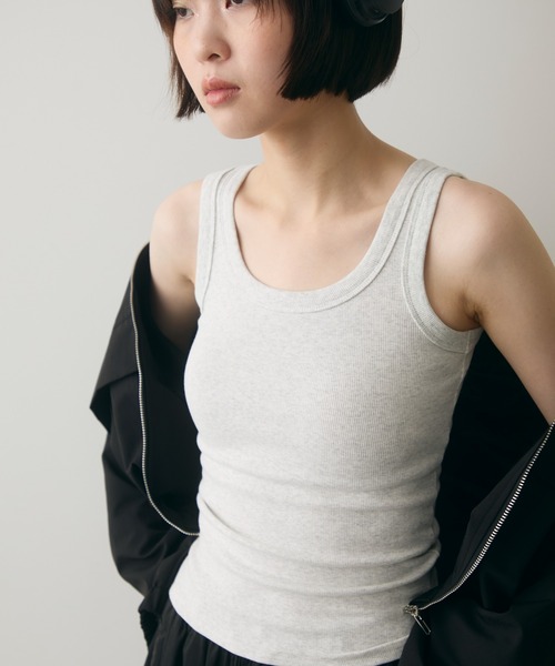 full/fill. タンクトップ ノースリーブ amesuri rib tank/アメスリリブ
