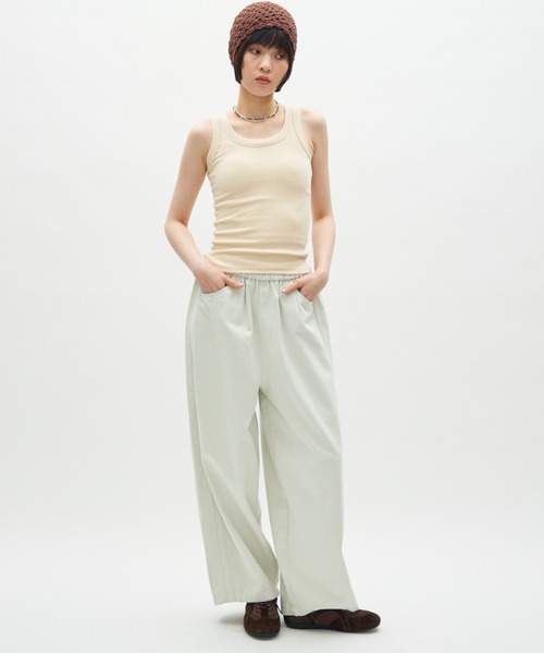 full/fill. タンクトップ ノースリーブ amesuri rib tank/アメスリリブ