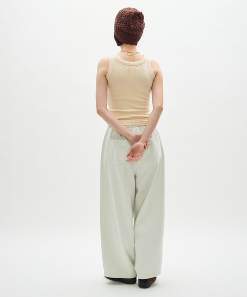 full/fill. タンクトップ ノースリーブ amesuri rib tank/アメスリリブ
