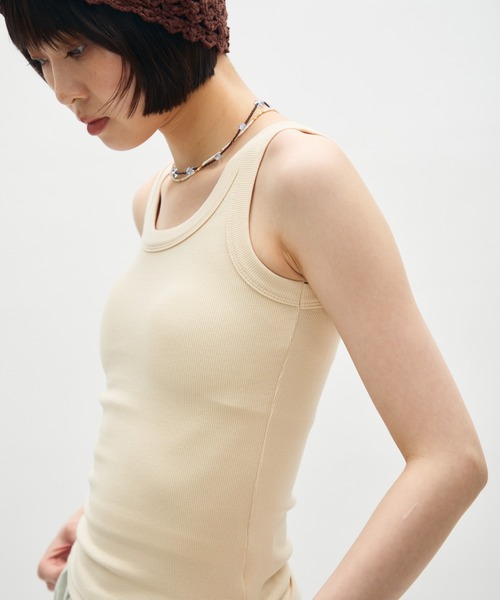 full/fill. タンクトップ ノースリーブ amesuri rib tank/アメスリリブ