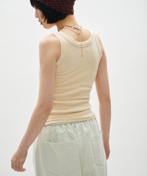 full/fill. タンクトップ ノースリーブ amesuri rib tank/アメスリリブ