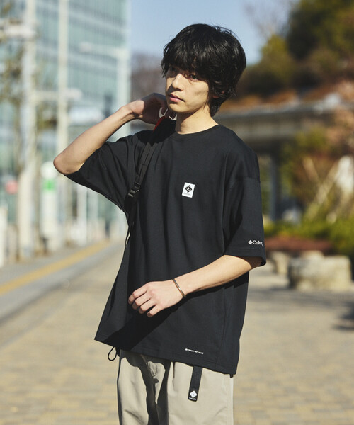 tシャツ 限定展開 Columbia×FREAK'S STORE/コロンビア 別注 インペリアルパーク バックプリント クルーネックTシャツ メンズの画像