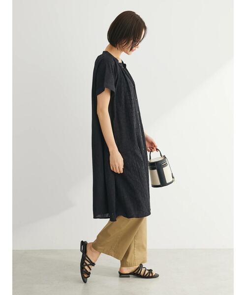 「Green Parks」 「chocol raffine robe」半袖ワンピース FREE ブラック レディース_画像3