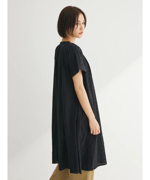 「Green Parks」 「chocol raffine robe」半袖ワンピース FREE ブラック レディース_画像6