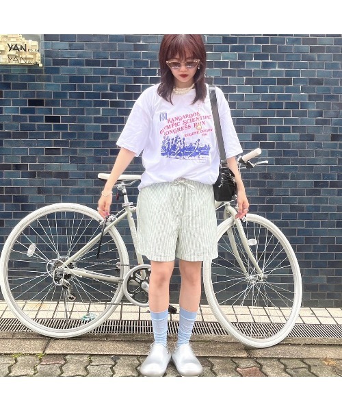 パンツ ストライプショートパンツ レディース : ZOZOTOWN Yahoo!店