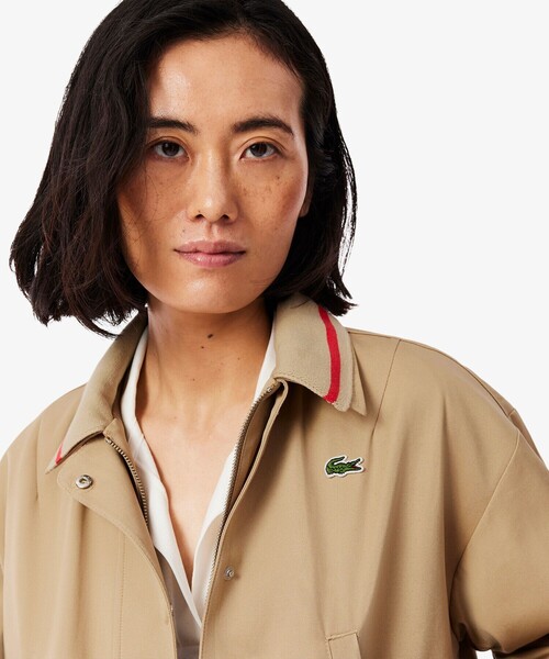 「LACOSTE」 ブルゾン 36 ダークグリーン レディースの画像