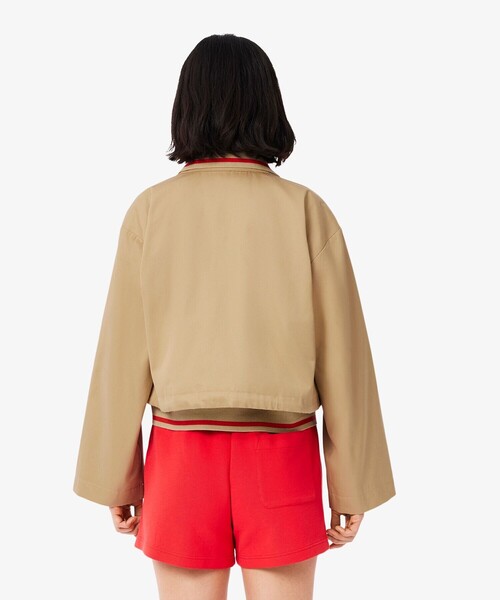 「LACOSTE」 ブルゾン 36 ダークグリーン レディースの画像