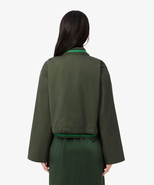 「LACOSTE」 ブルゾン 36 ダークグリーン レディースの画像