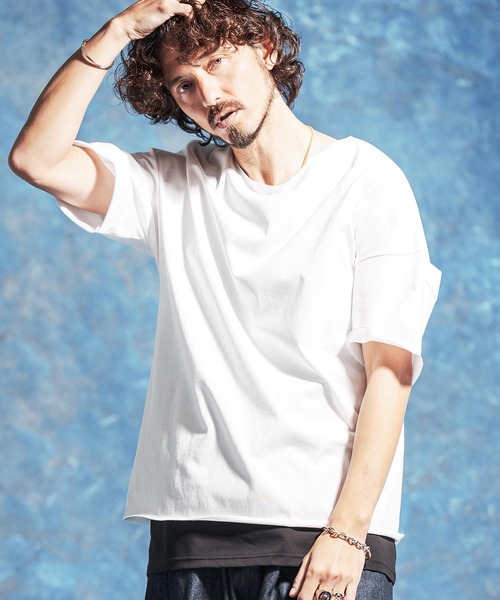 Jih Nunc（ジーヌンク） tシャツ mt10230-ルーズネックカットソー(JIH