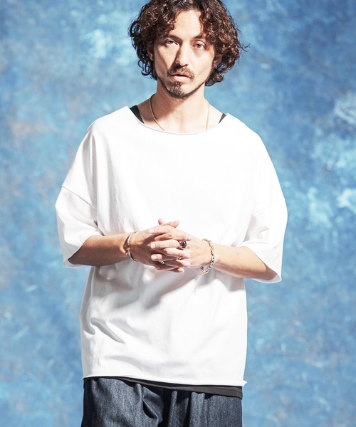 Jih Nunc（ジーヌンク） tシャツ mt10230-ルーズネックカットソー(JIH