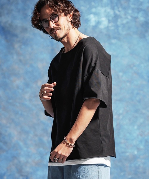 Jih Nunc（ジーヌンク） tシャツ mt10230-ルーズネックカットソー(JIH