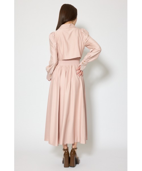 radyリエンダロングシャツ rienda | フロントZIPフリルシャツワンピース (ワンピース(ロング